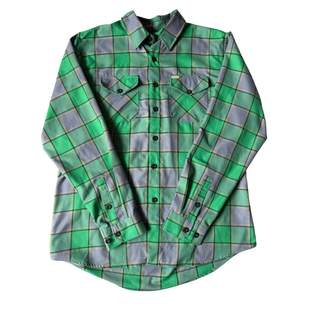 Dixxon Flannel Company The Auld Pub Plaid Mens Shirt Green Large